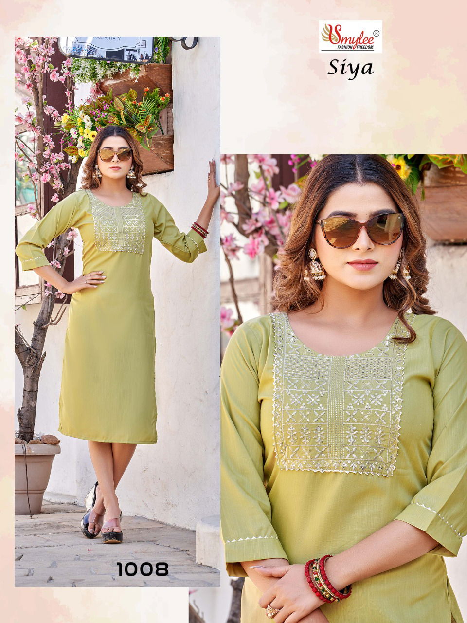 Rung Siya Ethnic Wear Wholesale Designer Kurtis Catalog